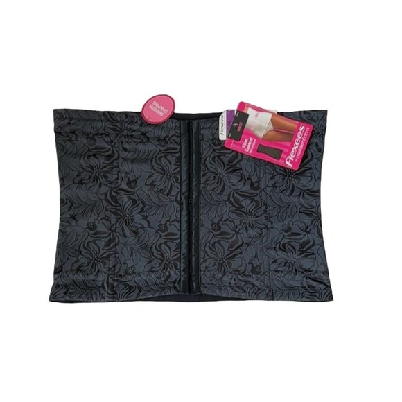 Maidenform New Black Floral Jacquard Waistnipper Size 2XL NWT - Picture 1 of 16